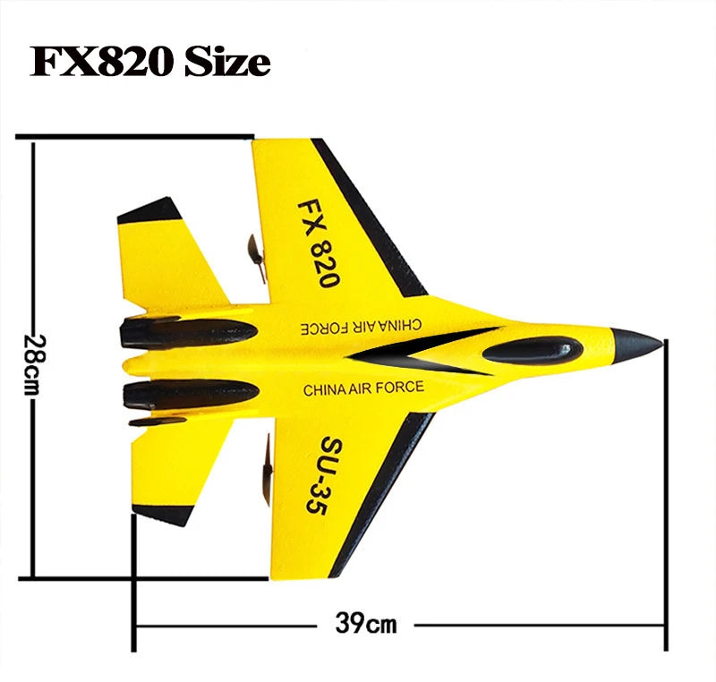 "RC Foam Aircraft SU-35 Plane – 2.4G Remote Control Glider for Kids"