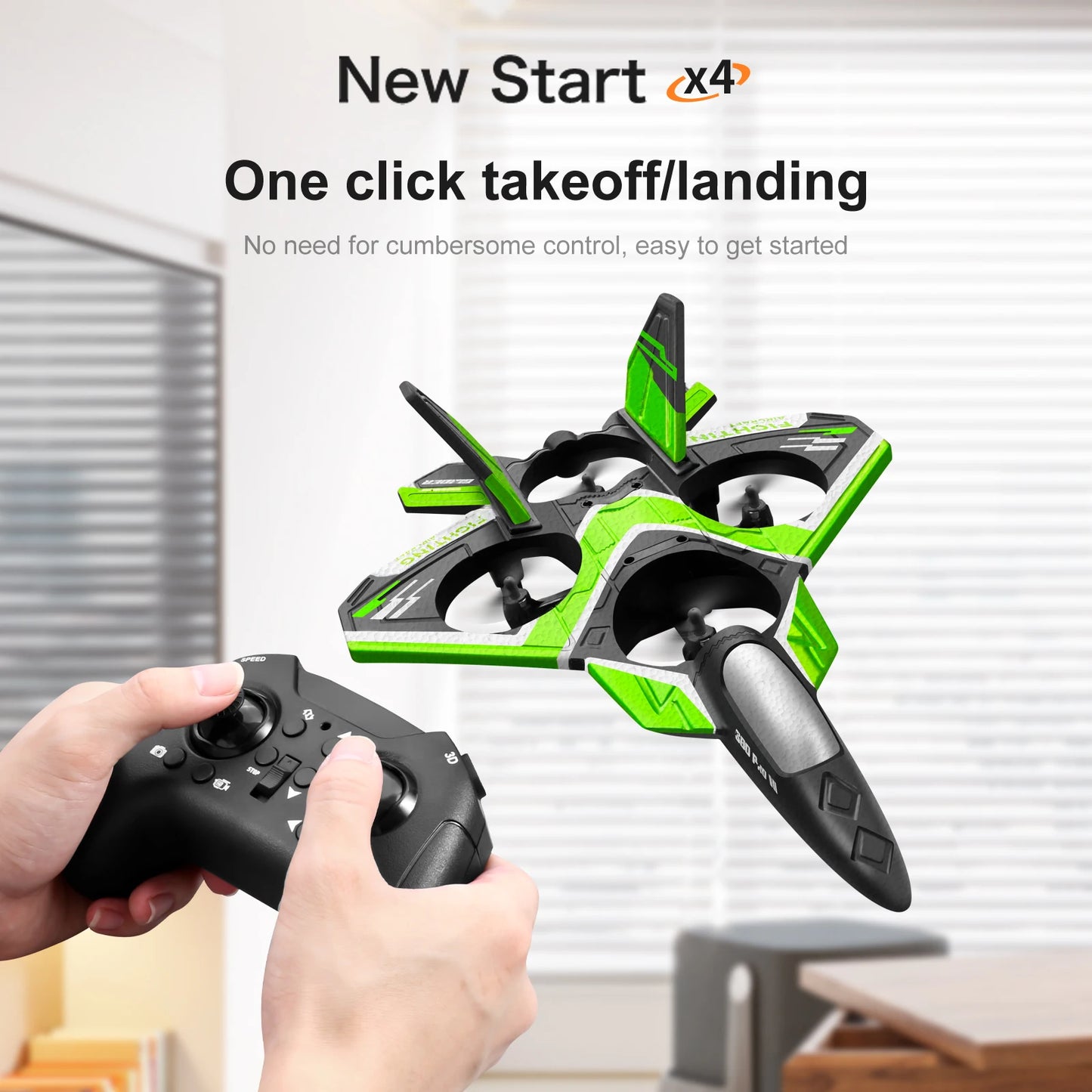 "RC Foam Aircraft Plane with LED Light – 2.4G Radio Control Glider Fighter Airplane for Boys"