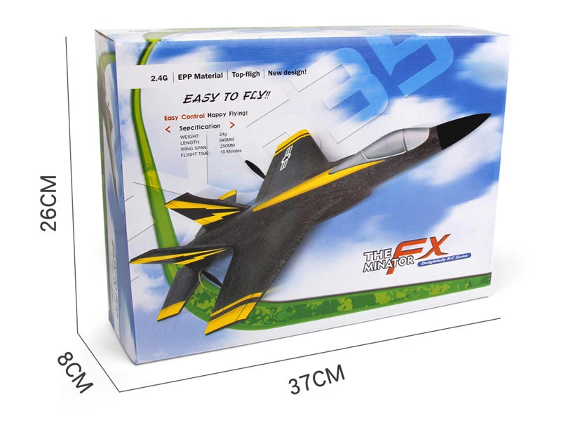 "RC Foam Aircraft SU-35 Plane – 2.4G Remote Control Glider for Kids"