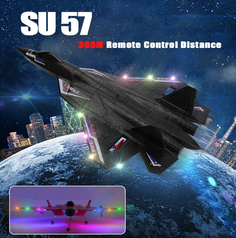 "RC Foam Aircraft SU-35 Plane – 2.4G Remote Control Glider for Kids"