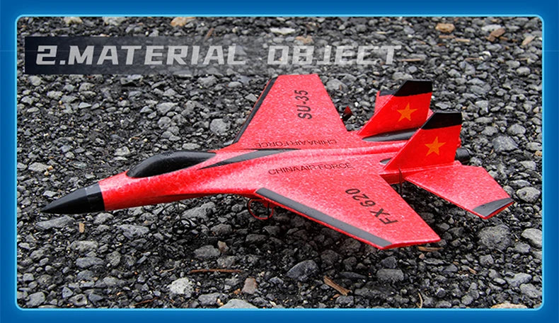 "RC Foam Aircraft SU-35 Plane – 2.4G Remote Control Glider for Kids"