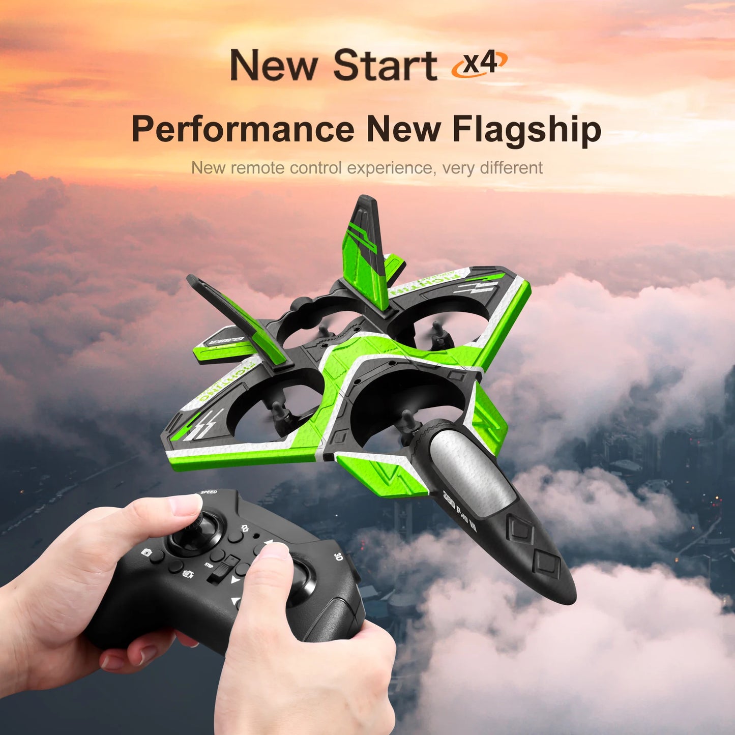 "RC Foam Aircraft Plane with LED Light – 2.4G Radio Control Glider Fighter Airplane for Boys"