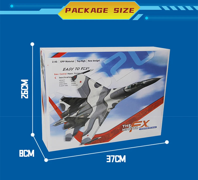 "RC Foam Aircraft SU-35 Plane – 2.4G Remote Control Glider for Kids"