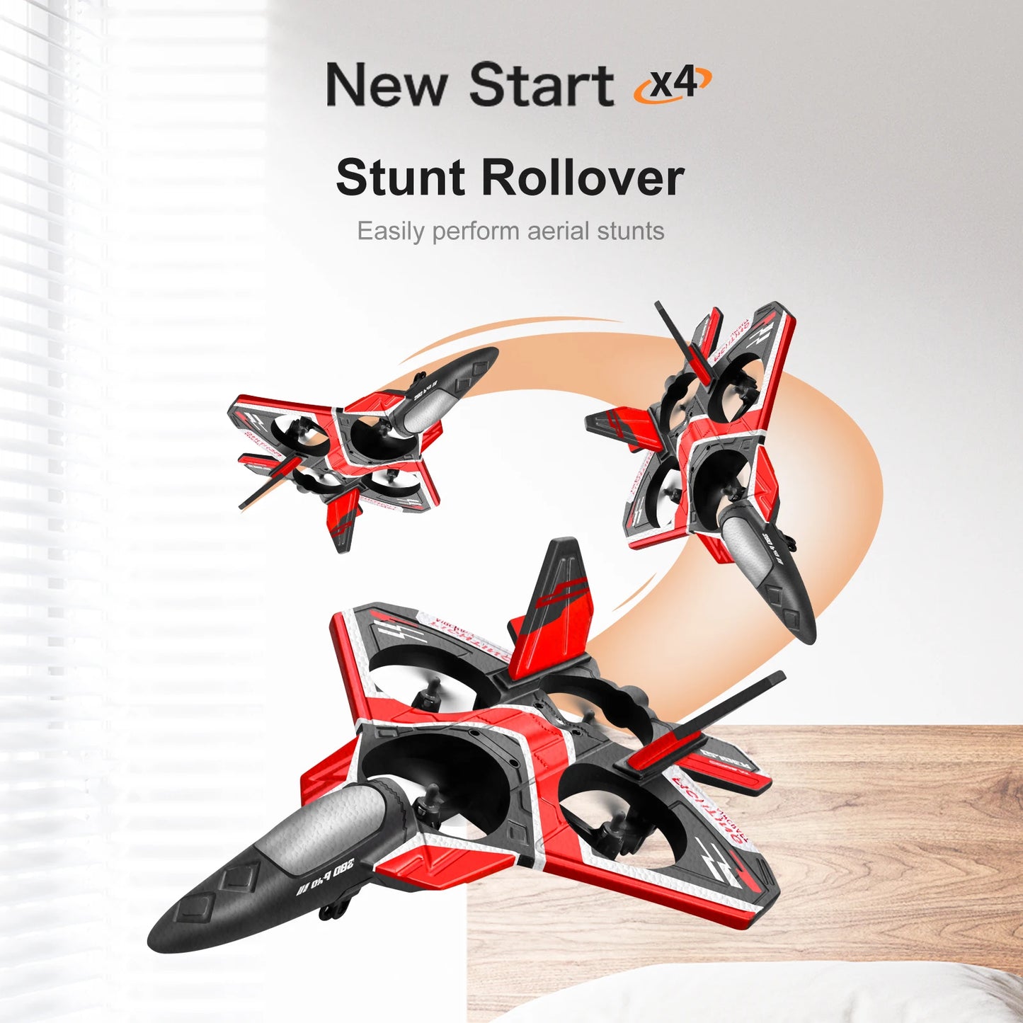 "RC Foam Aircraft Plane with LED Light – 2.4G Radio Control Glider Fighter Airplane for Boys"