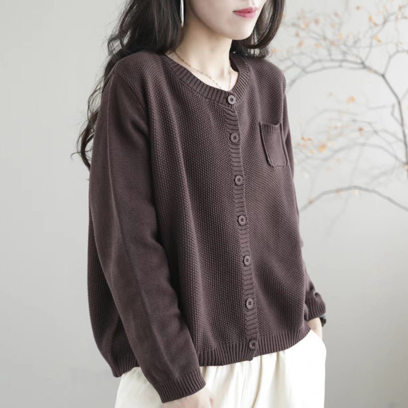 "High-grade Korean Style Lazy Sweater Coat – Effortless Elegance Meets Cozy Comfort"