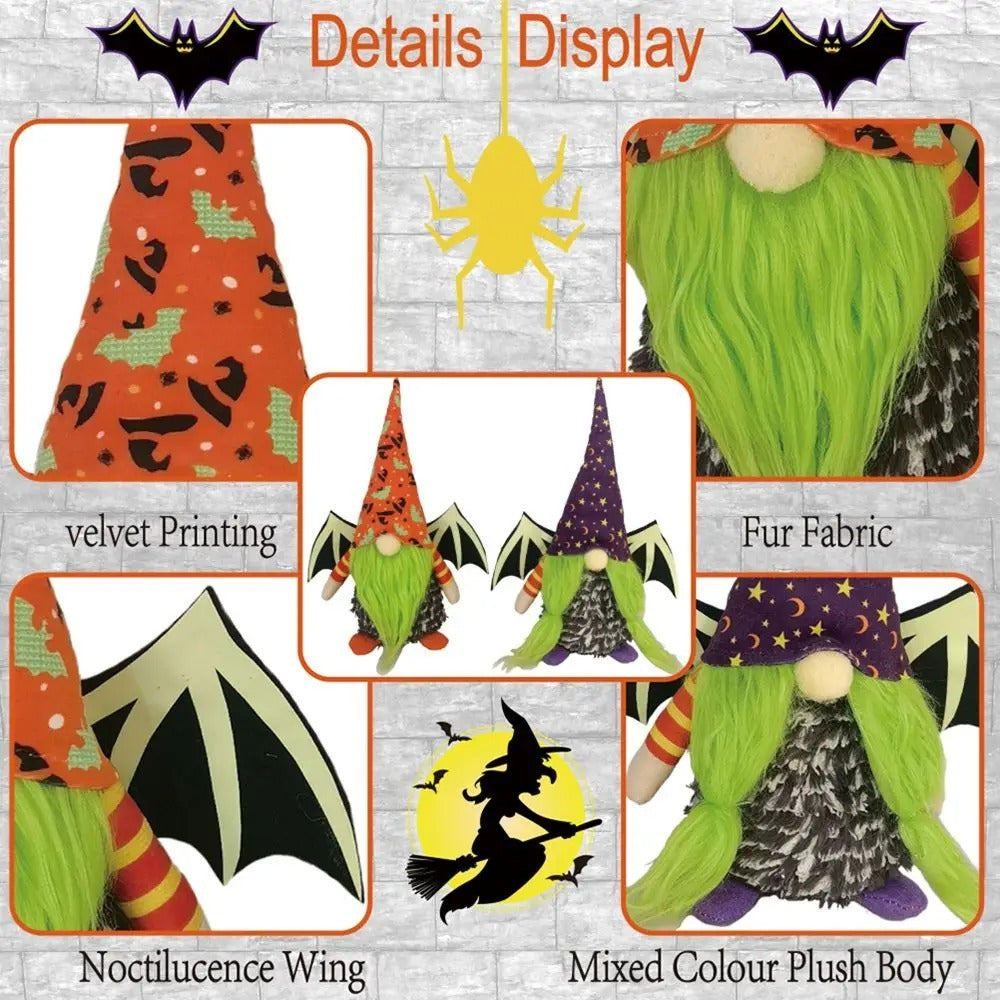 Halloween Glowing Bats Faceless Doll Halloween Decorations