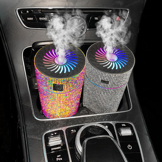 "Car Mounted Air Purification Humidifier: Compact Freshness for On-the-Go Comfort"