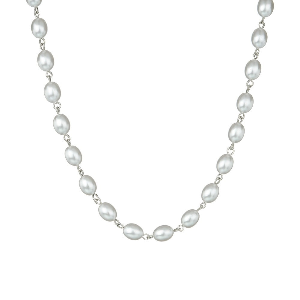 "Simple Graceful Pearl Single Layer Ladies Clavicle Chain"