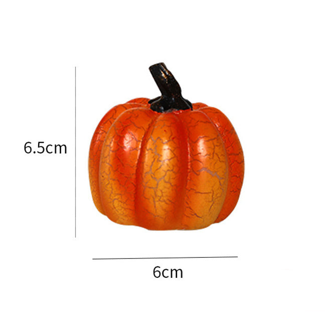 "Halloween LED Pumpkin Lantern – Realistic Resin Candle Lamp for Festive Decor"