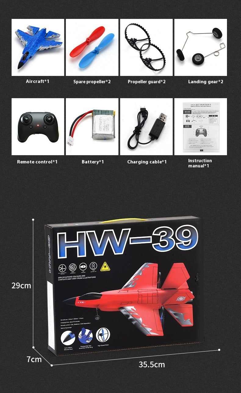 "Remote Control Electric Aircraft Model – Durable Fighter Plane Toy"