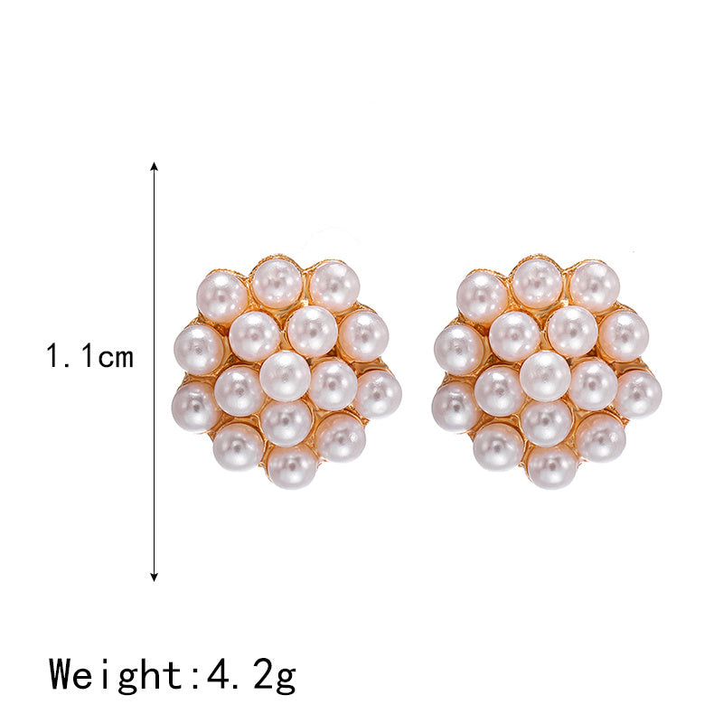 Acrylic Fashion Geometric Fine Women Cute Stud Earrings Contracted Sweet Cherry Modelling Mini Earrings