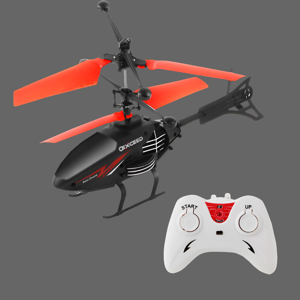 "Remote Control Induction Flying Chopper Plane – Exciting Toy for Kids"