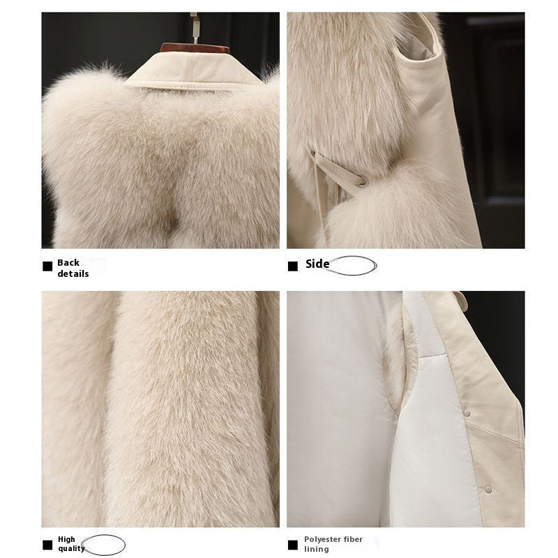 "Elegant Patchwork Fox Fur Vest – Short Artificial Fur Coat for Women | Autumn & Winter Collection"