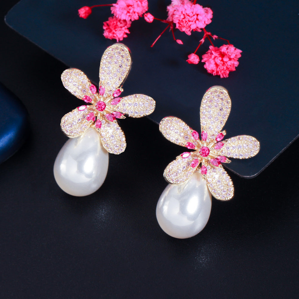 Heavy Gun Fancy Pearl Earrings