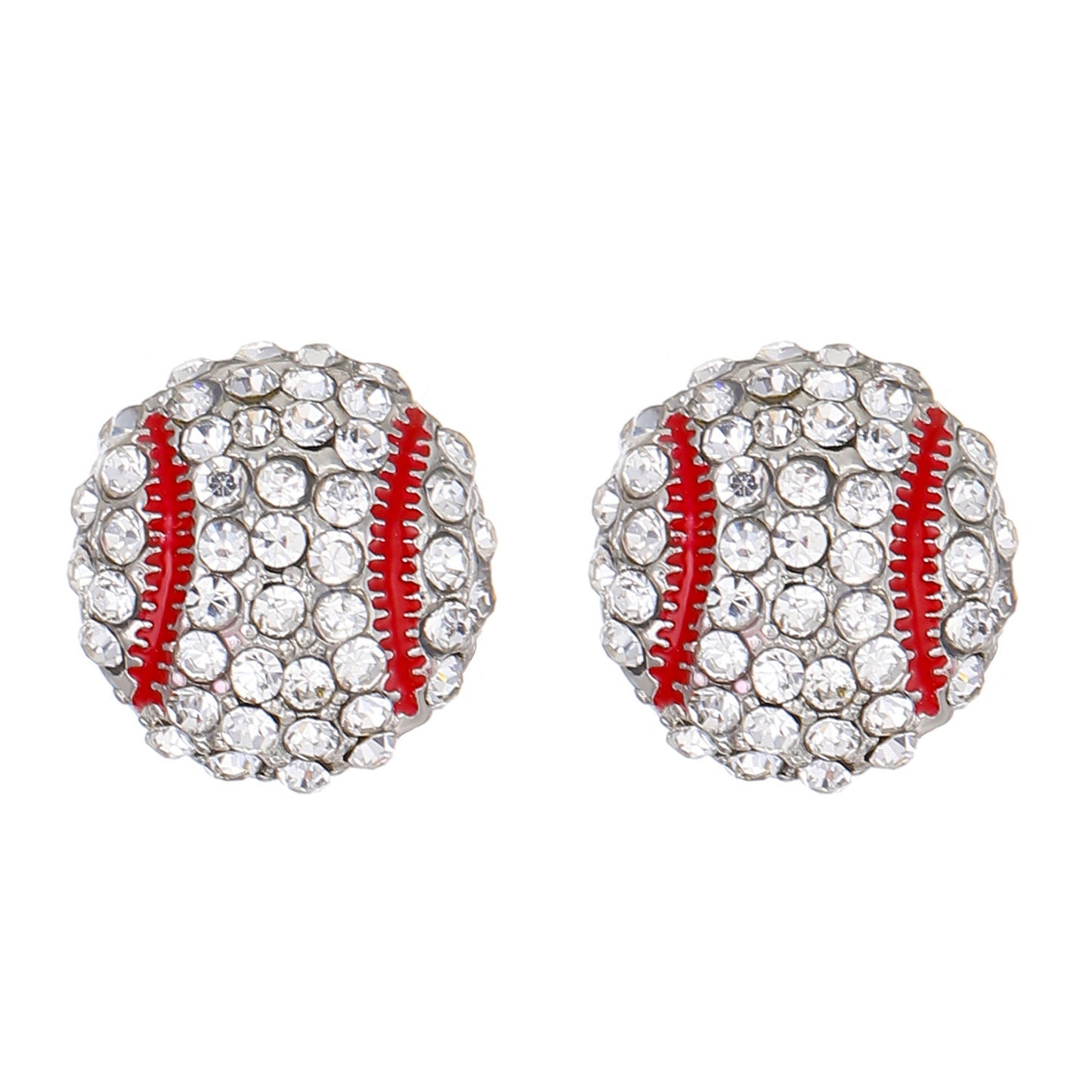 Men's And Women's European And American Style Creative Design Baseball Earrings Jewelry