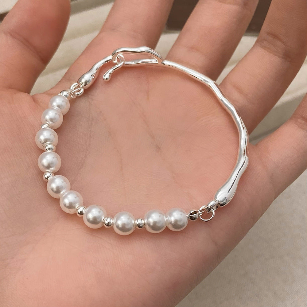 Texture Pearl Bracelet For Women Niche Design