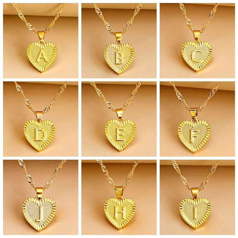 "26 English Initial Letter Pendant Necklaces for Women – Personalized Elegance for Every Style"