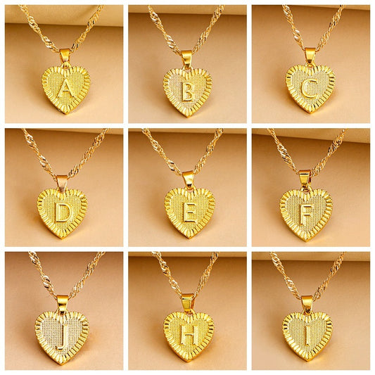 "26 English Initial Letter Pendant Necklaces for Women – Personalized Elegance for Every Style"