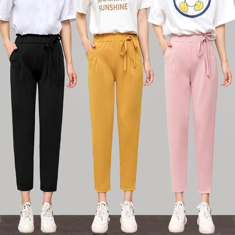 "Slim Feet Cropped Tapered Harem Casual Pants – Stylish Comfort for Everyday Wear"