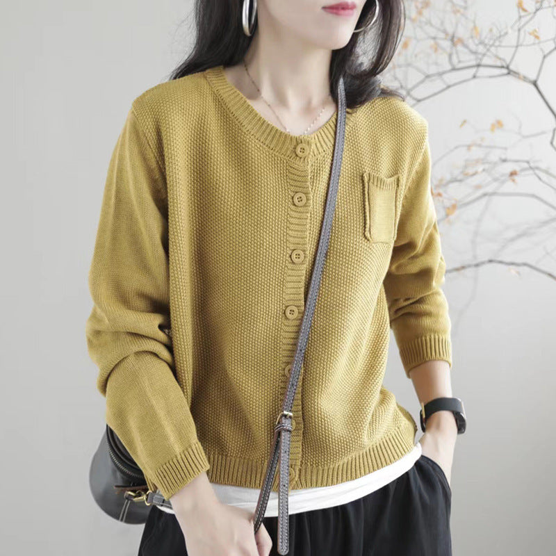 "High-grade Korean Style Lazy Sweater Coat – Effortless Elegance Meets Cozy Comfort"