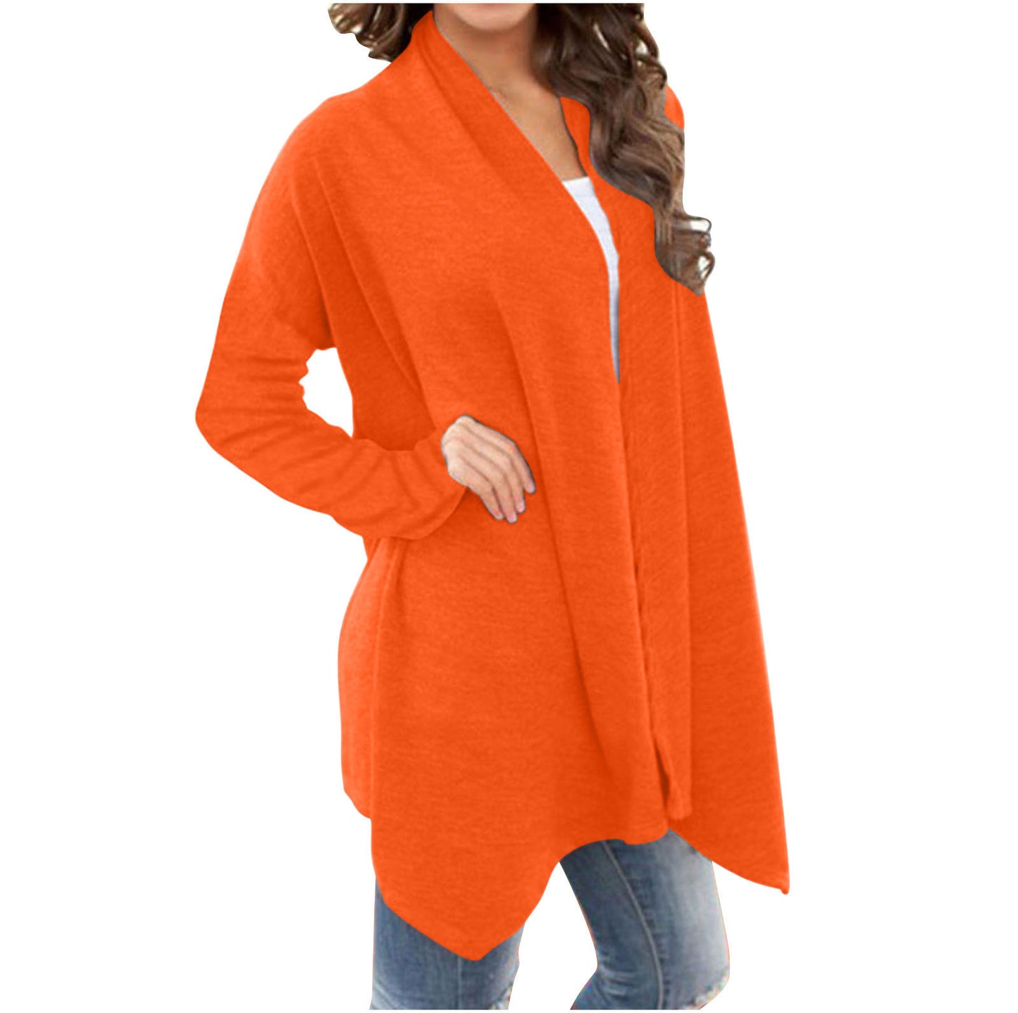 "New Solid Color Long Sleeve Cardigan Jacket – Effortless Style for Every Season"