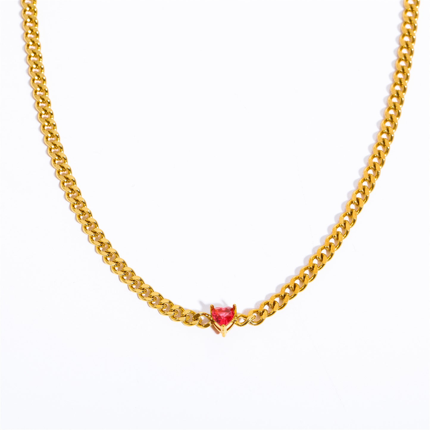 Heavy Industry Cuban Chain Love Necklace